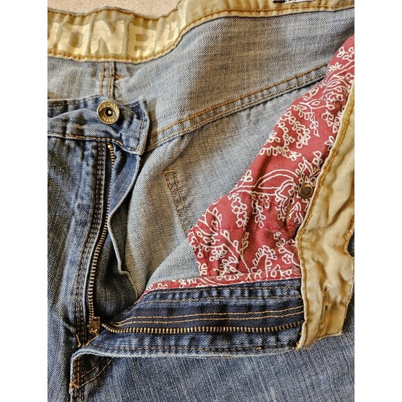 VTG UnionBay Jeans Mens Sz 38x32 ~Light Wash~ Wide Leg ~ High Rise~ Hong Kong - Picture 5 of 16